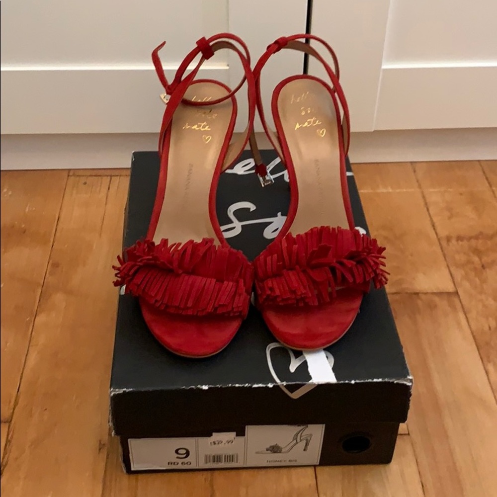 Banana Republic Honey Bis Sandal, Red, Size 9